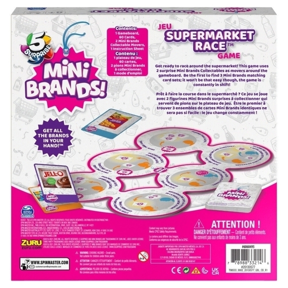 Spin Master Mini Brands Supermarket Race Game Boardgame - Picture 3 of 5